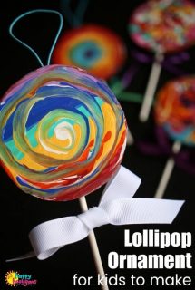 Easy Lollipop Ornament for Kids
