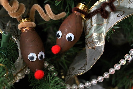 Rudolph Reindeer Christmas Light Ornament
