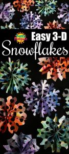 Easy 3-D Snowflake Craft for Kids