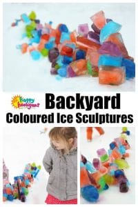 How to build coloured ice sculptures in the backyard