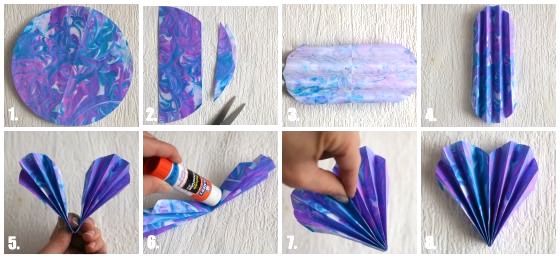 How to Make a folded paper heart 