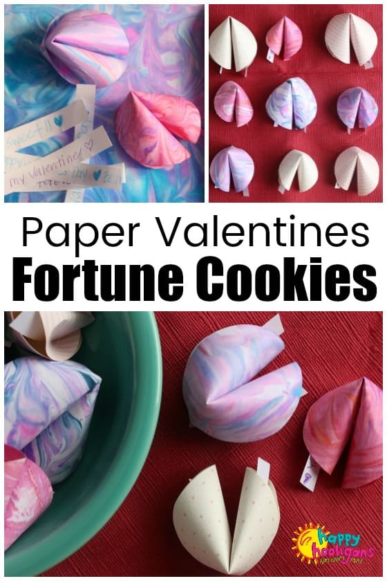 How to Make Paper Fortune Cookie Valentines