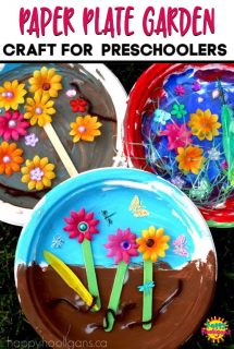 Paper Plate Garden Craft Toddlers and Preschoolers-