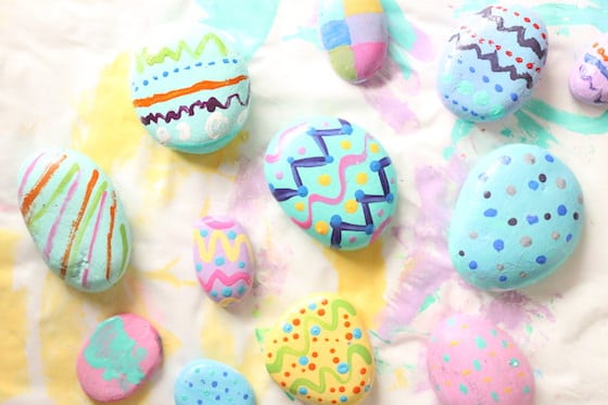 Painted Stone Easter Egg Craft