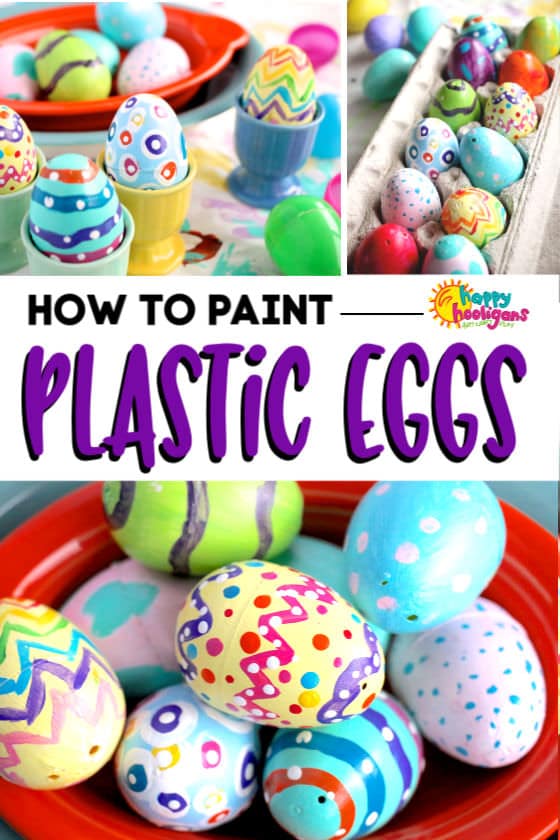 How to Paint Plastic Easter Eggs