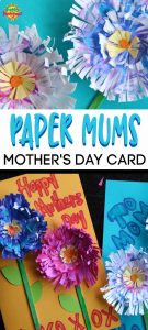 Paper Mums Mother's Day Card