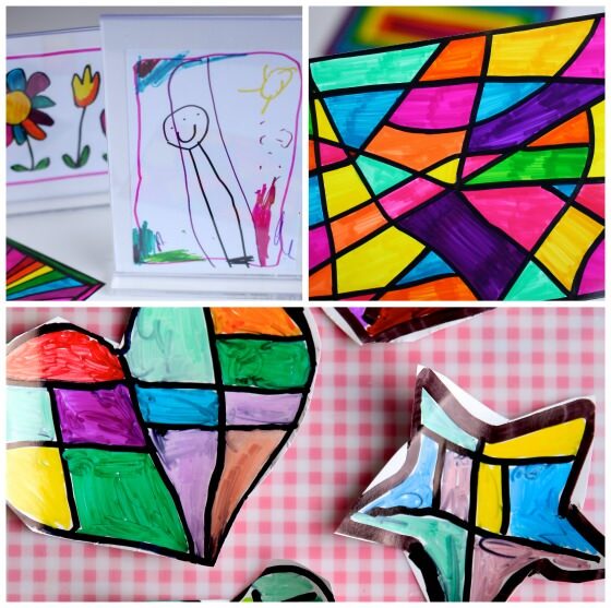 Sharpie and Photo Paper Art Ideas for Kids
