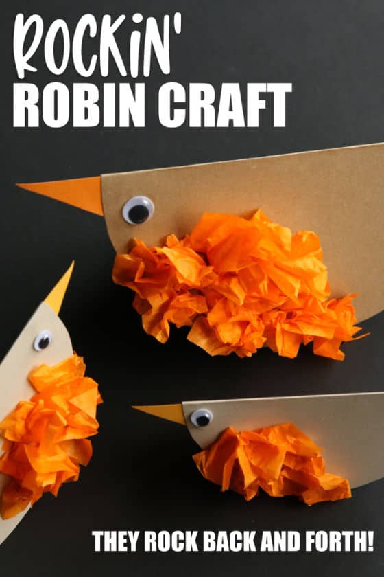 Rockin' Robin Craft for toddlers and preschoolers