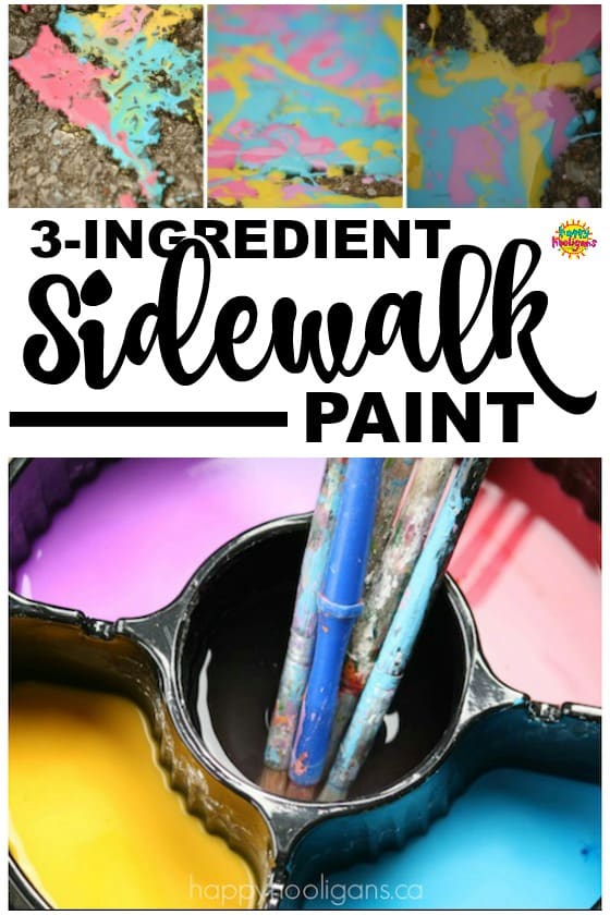Homemade Sidewalk Paint for Kids