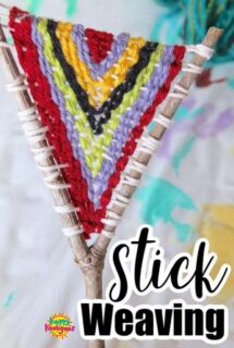 Stick weaving project - feature image