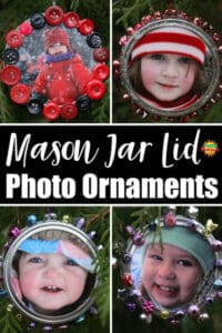 mason jar lid photo ornaments - feature image