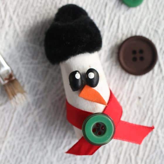 cork snowman ornament square image