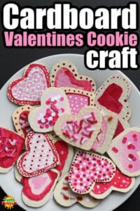 Cardboard Valentines Cookie Craft for Kids