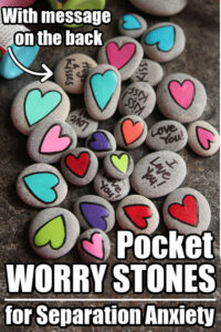 Homemade Worry Stones for Kids with Separation Anxiety
