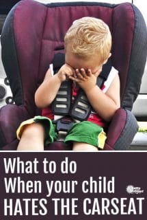 child hates car seat