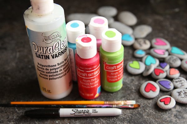 paint, varnish, painted rocks, beach stones, sharpie marker