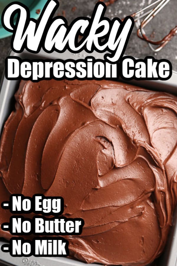 Chocolate Depression Cake (Wacky Cake)