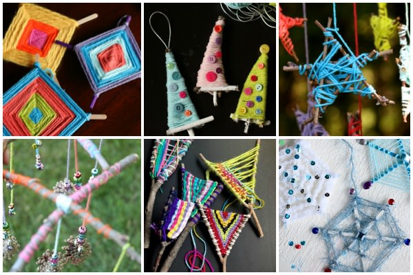Yarn and Stick Crafts for Kids