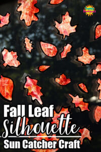 Fall Leaf Silhouette Sun Catcher Pin Image