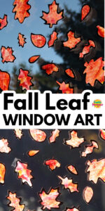 Fall Leaf Silhouette Window Art Long Pin