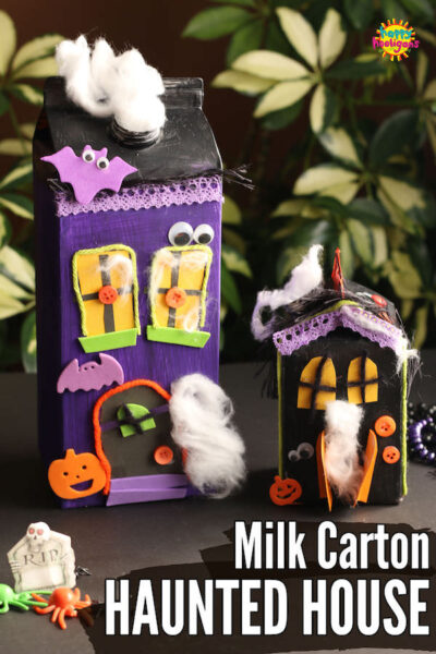 Milk Carton Haunted House Craft - Happy Hooligans