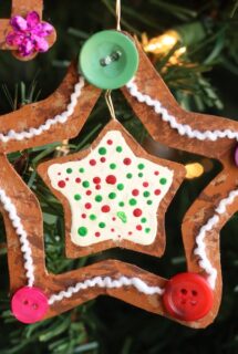 gingerbread star ornament kids craft