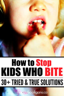 how to stop a child who bites