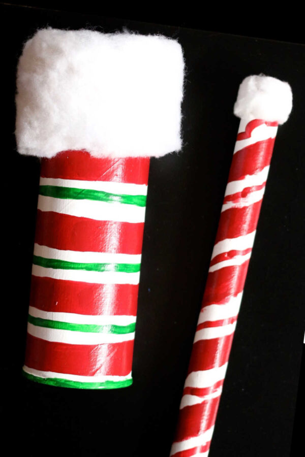Pringles can santa scope and cardboard roll santa scope 