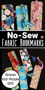 No-sew fabric bookmarks for kids to make