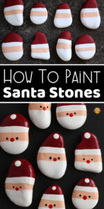 Santa Stone collage for Pinterest
